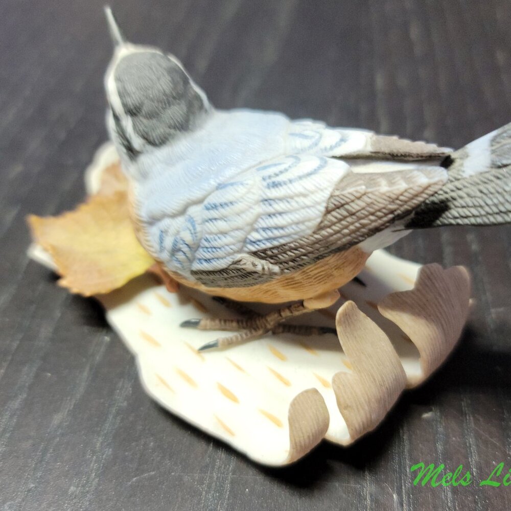 LENOX Fine Porcelain Red Breasted Nuthatch Bird Figurine Handcrafted - Picture 3 of 5